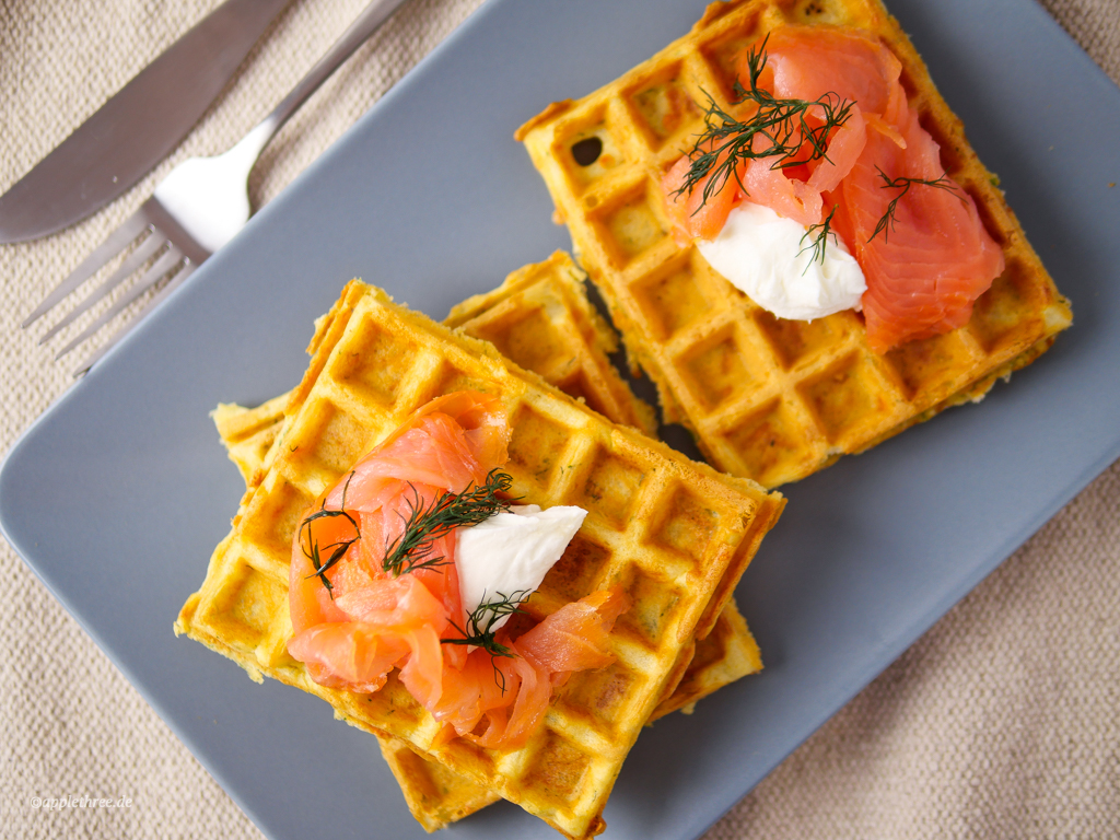 Herzhafte Waffeln mit Käse - Applethree - Food | Travel | Games